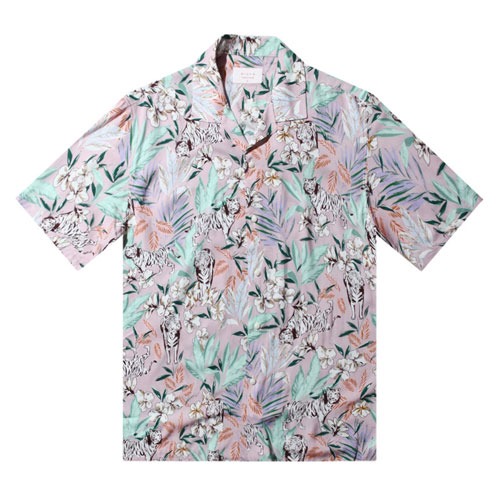 H하와이안-호랑이꽃-핑크 프리미엄 커플 하와이안 셔츠 favorite s/s series