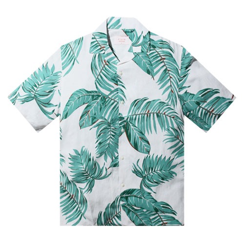 G하와이안-대비-화이트 프리미엄 오버핏 하와이안 셔츠 favorite s/s series