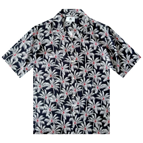 레드몽키-블랙 프리미엄 오버핏 하와이안 셔츠 favorite s/s series