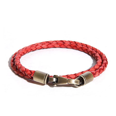H7 bracelet Premium Leather-Indian Pink calfskin series