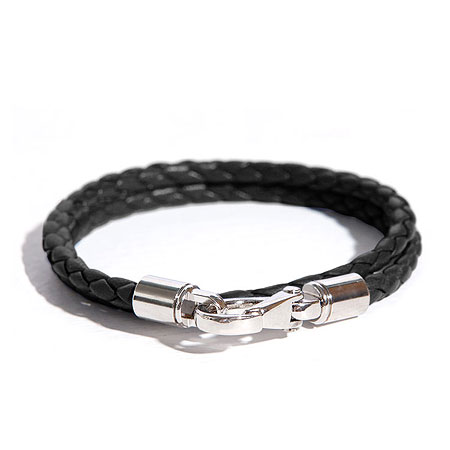 H7 bracelet Premium Leather-Black calfskin series