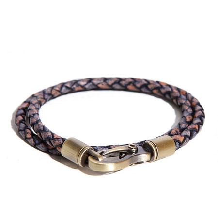 H7 bracelet Premium Leather-Mix Navy calfskin series