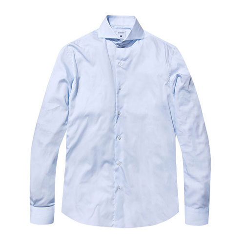 TBP002-블루 프리미엄 고밀도 잔체크셔츠 imported fabric