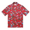 J하와이안-나뭇잎-레드<br> 프리미엄 오버핏 하와이안 셔츠<br> <b>favorite s/s series</b><br>